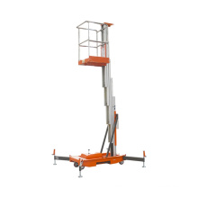 6m 8m 10m  Single Mast Man Lift Table aluminum hydraulic scissor man lift